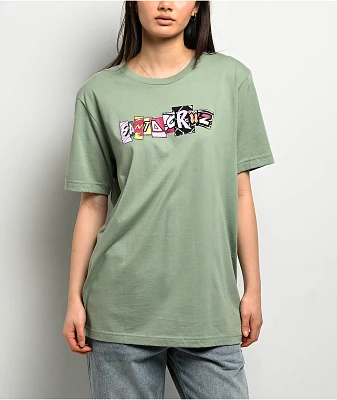 Santa Cruz Kickback Strip Sage T-Shirt