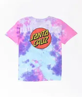 Santa Cruz Kids' Classic Dot Cotton Candy Tie Dye T-Shirt