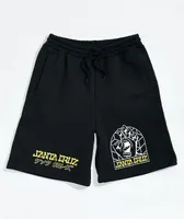 Santa Cruz Kids' Forge Hand Black Sweat Shorts