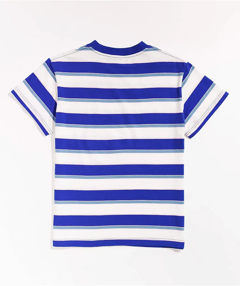 Santa Cruz Kids' Knit Blue & White Stripe T-Shirt