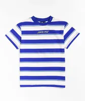 Santa Cruz Kids' Knit Blue & White Stripe T-Shirt