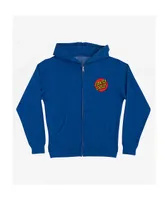 Santa Cruz Kids Classic Dot Blue Zip Hoodie