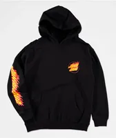 Santa Cruz Kids Flame Hand Black Hoodie