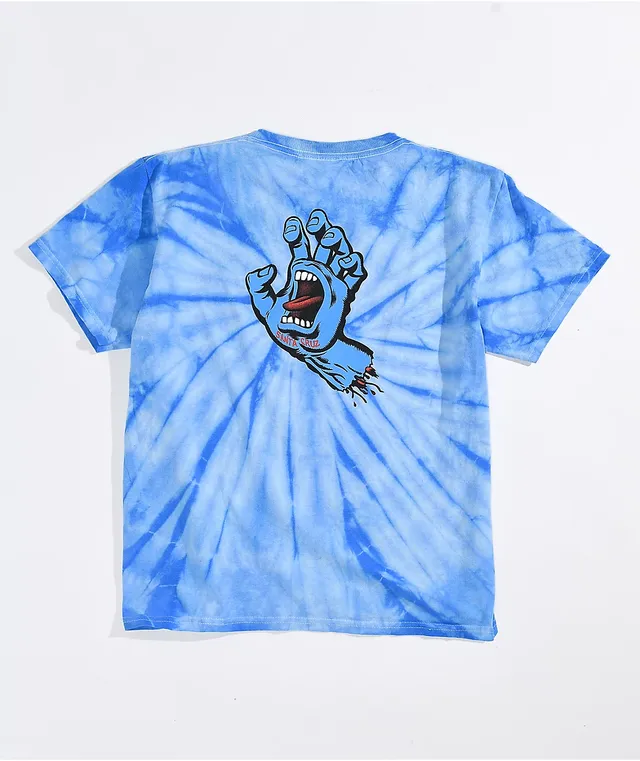 Santa Cruz Kids Wave Dot Blue Tie Dye T-Shirt