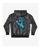 Santa Cruz Kids Screaming Hand Black Windbreaker Jacket