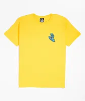 Santa Cruz Kids Screaming Hand Yellow T-Shirt