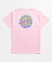 Santa Cruz Kids Spill Dot Pink T-Shirt