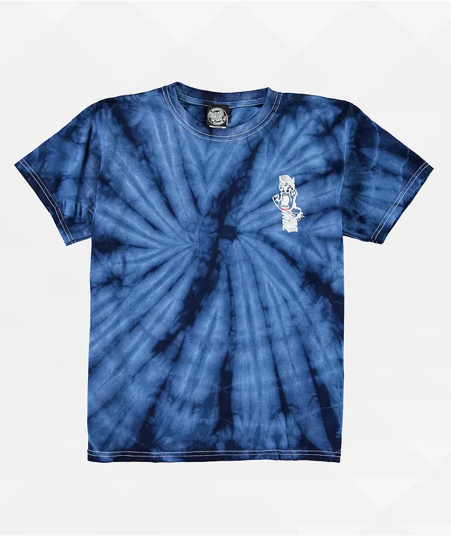 Santa Cruz Kids Wave Dot Blue Tie Dye T-Shirt