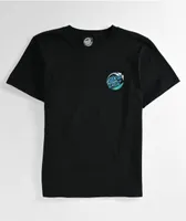 Santa Cruz Kids Wave Dot Black T-Shirt