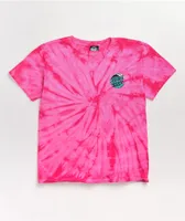 Santa Cruz Kids Wave Dot Pink Tie Dye T-Shirt