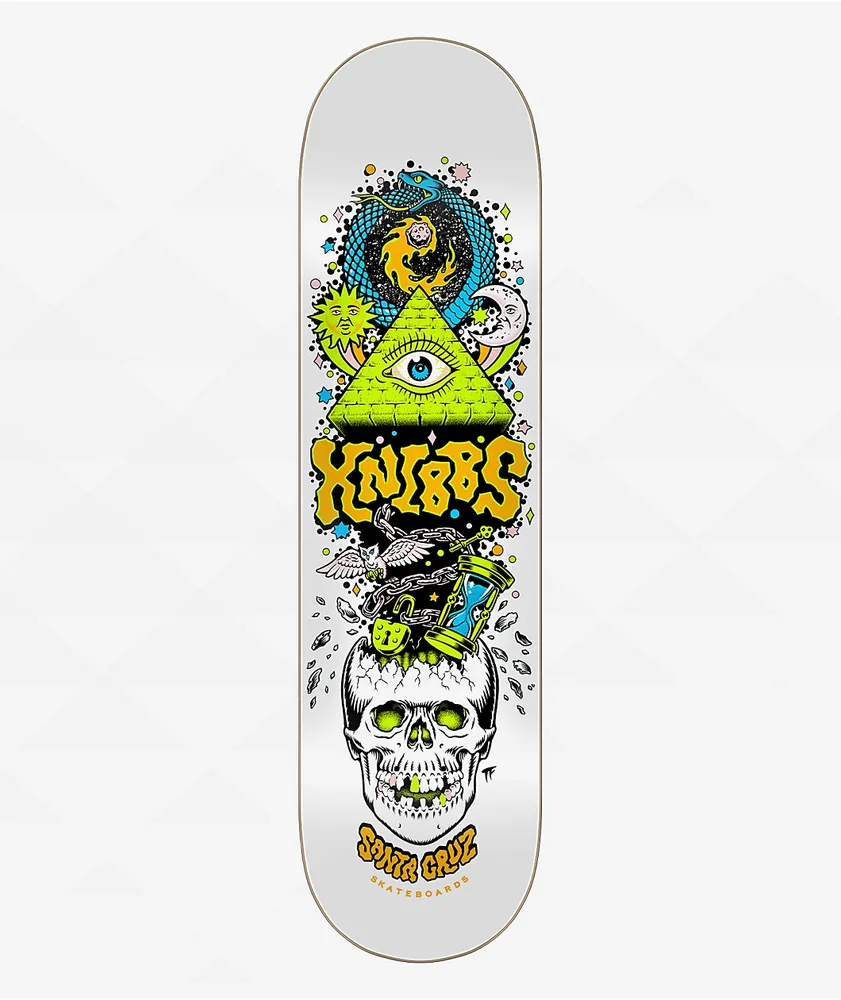 Santa Cruz Knibbs Alchemist White 8.25" Skateboard Deck