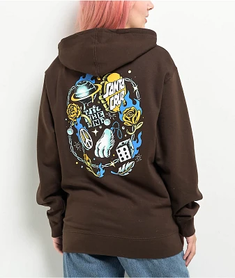 Santa Cruz Lucky Day Brown Hoodie