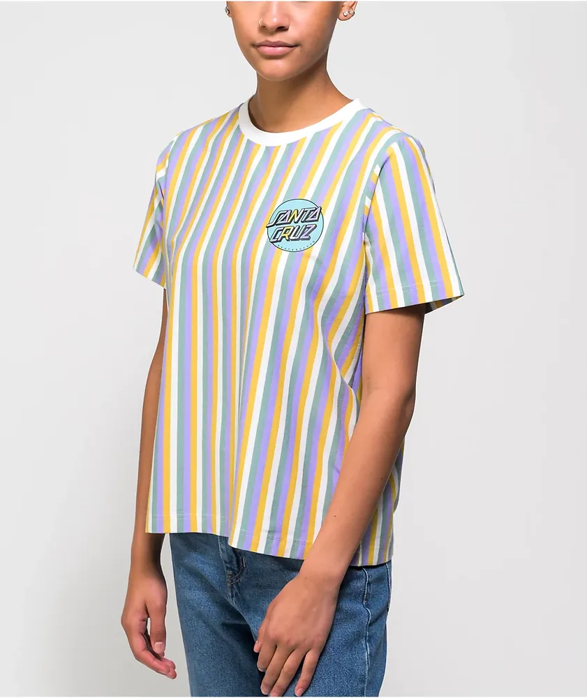 Santa Cruz Missing Dot Vertical Stripe T-Shirt