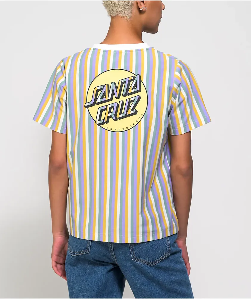 Santa Cruz Missing Dot Vertical Stripe T-Shirt