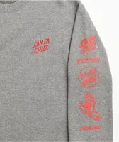 Santa Cruz Mixed Up Grey Crewneck Sweatshirt