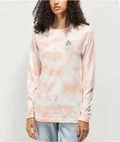 Santa Cruz Monarch Mushroom Dot Pink Tie Dye Long Sleeve T-Shirt