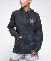 Santa Cruz Mono Group Dot Faded Black Tie Dye Hoodie