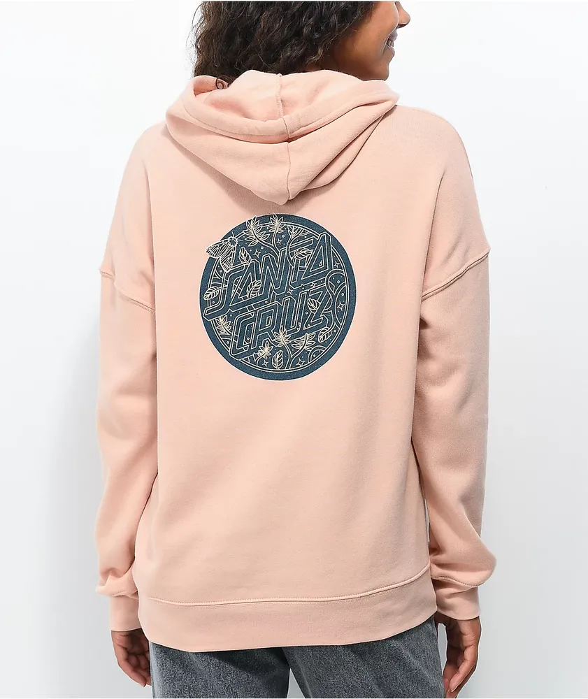 Santa Cruz Moonlight Dot Peach Hoodie