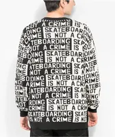 Santa Cruz Not A Crime Black & White Sweater