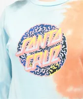 Santa Cruz Obscure Dot Multi Coral Tie Dye Long Sleeve T-Shirt