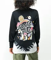 Santa Cruz Once Upon A Dot Black Tie Dye Long Sleeve T-Shirt