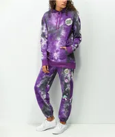 Santa Cruz Once Upon A Dot Purple Tie Dye Hoodie