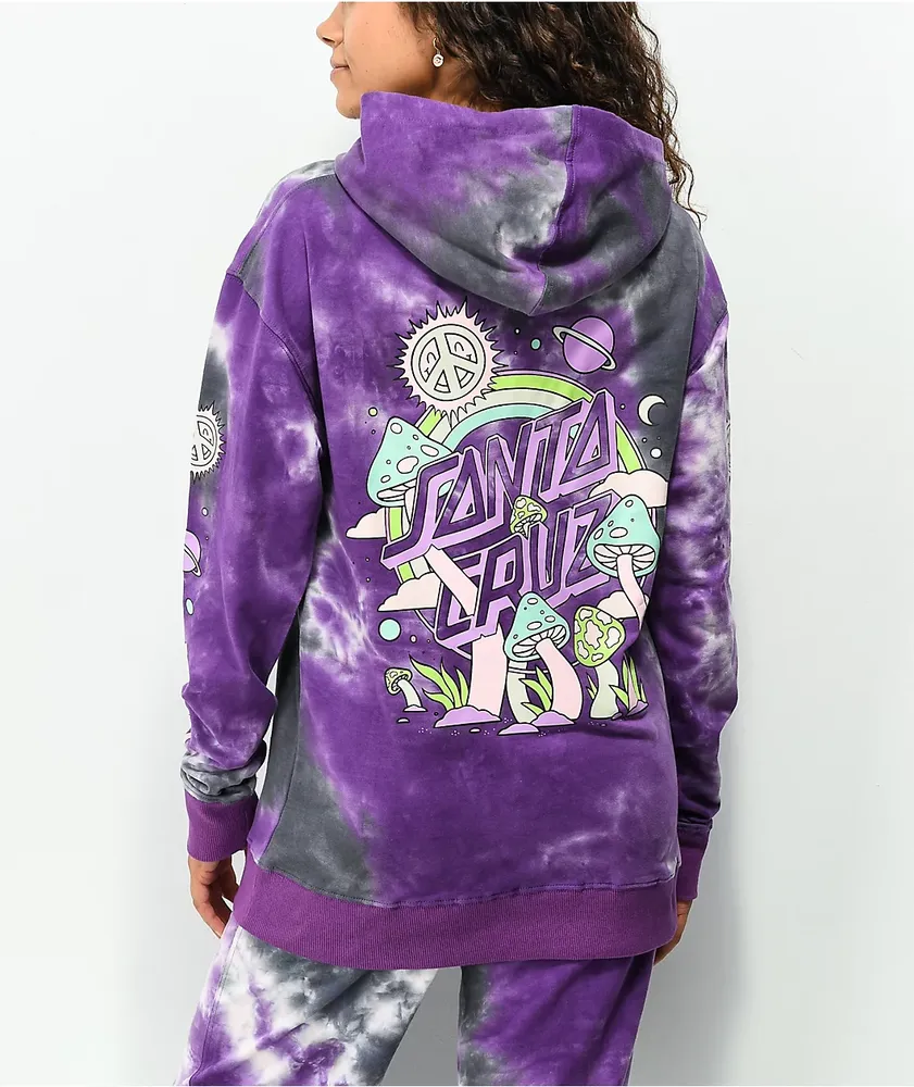 Santa Cruz Once Upon A Dot Purple Tie Dye Hoodie