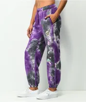 Santa Cruz Once Upon A Dot Purple Tie Dye Sweatpants