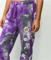 Santa Cruz Once Upon A Dot Purple Tie Dye Sweatpants