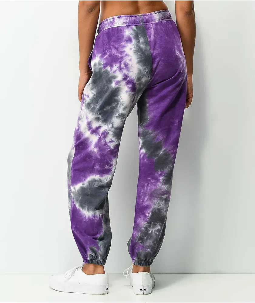 Santa Cruz Once Upon A Dot Purple Tie Dye Sweatpants