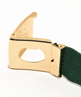 Santa Cruz Opus Dot Gold & Green Web Belt