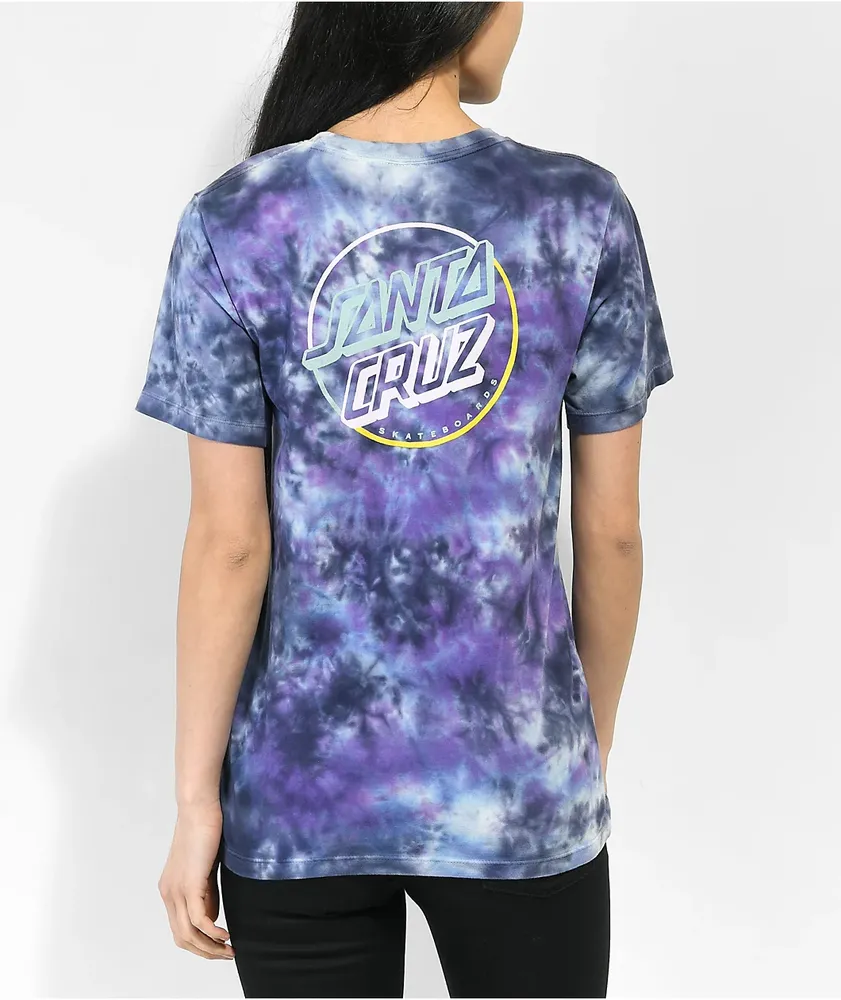 Santa Cruz Opus In Color Blueberry Tie Dye T-Shirt