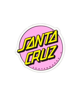 Santa Cruz Other Dot Light Pink 3" Sticker