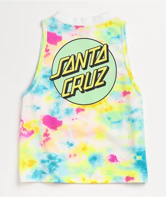 Santa Cruz Other Dot Neon Tie Dye Tank Top