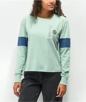 Santa Cruz Other Reverse Dot Green & Blue Long Sleeve T-Shirt