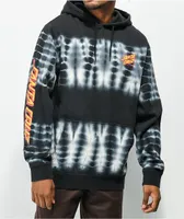 Santa Cruz Oval Dot Black & Bone Tie Dye Hoodie