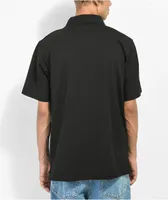 Santa Cruz Oval Dot Black Polo Shirt