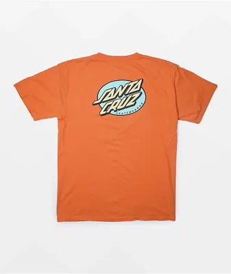 Santa Cruz Oval Dot Horizon Orange T-Shirt