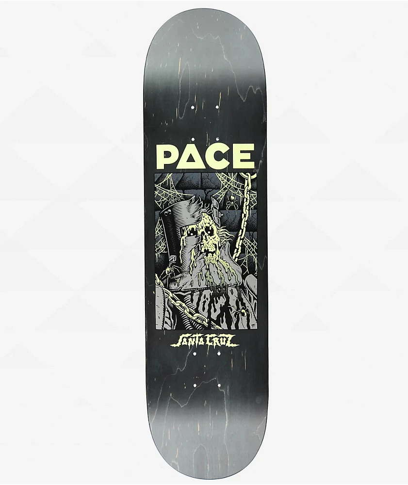 Santa Cruz Pace Dungeon Glow In The Dark VX 8.25" Skateboard Deck