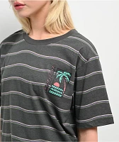 Santa Cruz Paradise Break Faded Black Oversized T-Shirt