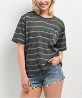 Santa Cruz Paradise Break Faded Black Oversized T-Shirt