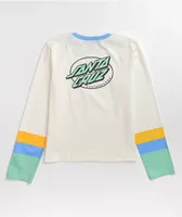 Santa Cruz Partial Oval Dot White & Multi Long Sleeve T-Shirt 