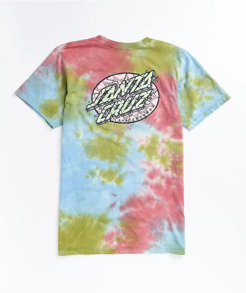 Santa Cruz Psychedelic Dot Tie Dye T-Shirt