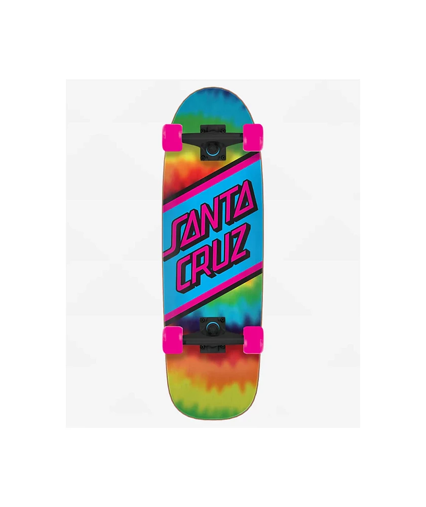 Santa Cruz Rainbow Tie Dye 8.79" Cruiser Skateboard Complete