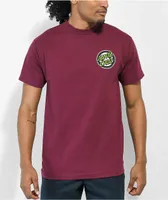 Santa Cruz Roskopp Face Burgundy T-Shirt