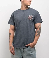 Santa Cruz Roskopp Screaming Target Grey T-Shirt