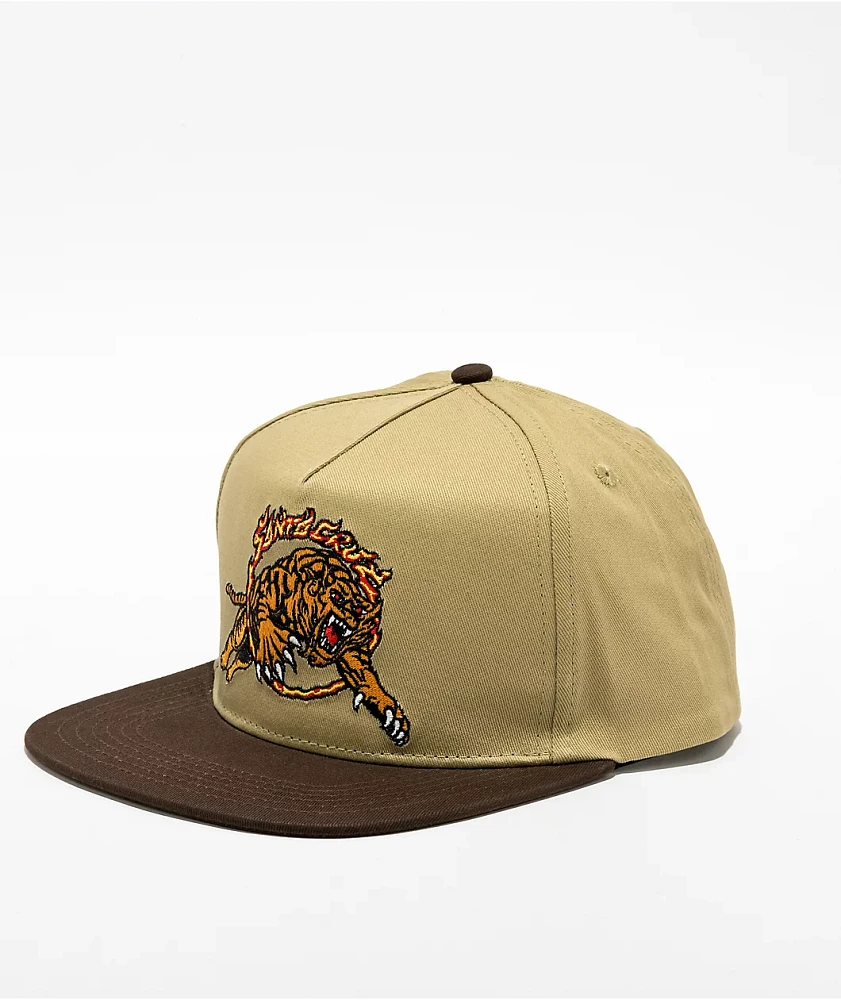 Santa Cruz Salba Tiger Khaki & Brown Snapback