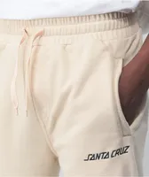 Santa Cruz Sand & Black Strip Dye Jogger Sweatpants