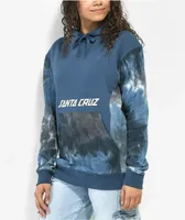 Santa Cruz Scorpio BF Teal Tie Dye Hoodie