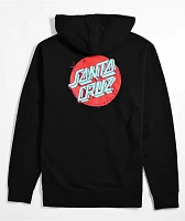 Santa Cruz Scrawl Dot Black Zip Hoodie